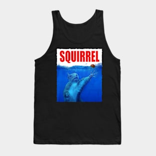 Nutty Nibblers Squirrel Samba, Tee Triumph for Wildlife Admirers Tank Top